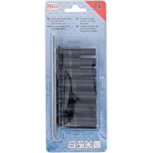 BGS 5299 Kraft-Steckschlüssel-Einsatz-Satz Sechskant, tief | Antrieb Innenvierkant 6,3 mm (1/4") | SW 6 - 13 mm | 7-tlg.