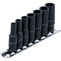 BGS 5299 Kraft-Steckschlüssel-Einsatz-Satz Sechskant, tief | Antrieb Innenvierkant 6,3 mm (1/4") | SW 6 - 13 mm | 7-tlg.