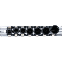 BGS 5299 Kraft-Steckschlüssel-Einsatz-Satz Sechskant, tief | Antrieb Innenvierkant 6,3 mm (1/4") | SW 6 - 13 mm | 7-tlg.