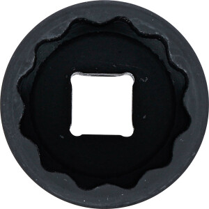 BGS 5312 Kraft-Steckschlüssel-Einsatz Zwölfkant | Antrieb Innenvierkant 12,5 mm (1/2") | SW 32 mm