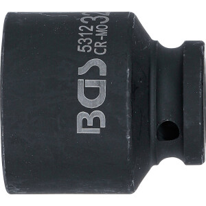 BGS 5312 Kraft-Steckschlüssel-Einsatz Zwölfkant | Antrieb Innenvierkant 12,5 mm (1/2") | SW 32 mm