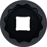BGS 5312 Kraft-Steckschlüssel-Einsatz Zwölfkant | Antrieb Innenvierkant 12,5 mm (1/2") | SW 32 mm