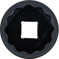 BGS 5313 Kraft-Steckschlüssel-Einsatz Zwölfkant | Antrieb Innenvierkant 12,5 mm (1/2") | SW 33 mm