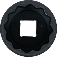 BGS 5314 Kraft-Steckschlüssel-Einsatz Zwölfkant | Antrieb Innenvierkant 12,5 mm (1/2") | SW 34 mm