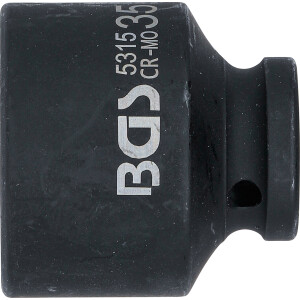BGS 5315 Kraft-Steckschlüssel-Einsatz Zwölfkant | Antrieb Innenvierkant 12,5 mm (1/2") | SW 35 mm