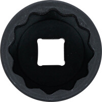 BGS 5316 Kraft-Steckschlüssel-Einsatz Zwölfkant | Antrieb Innenvierkant 12,5 mm (1/2") | SW 36 mm