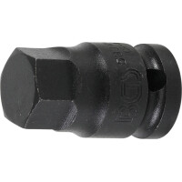 BGS 5334-H19 Kraft-Bit-Einsatz | Länge 42 mm | Antrieb Innenvierkant 12,5 mm (1/2") | Innensechskant 19 mm