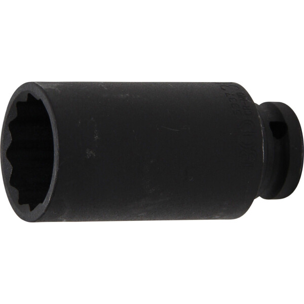 BGS 5337 Kraft-Steckschlüssel-Einsatz Zwölfkant, tief | Antrieb Innenvierkant 12,5 mm (1/2") | SW 30 mm