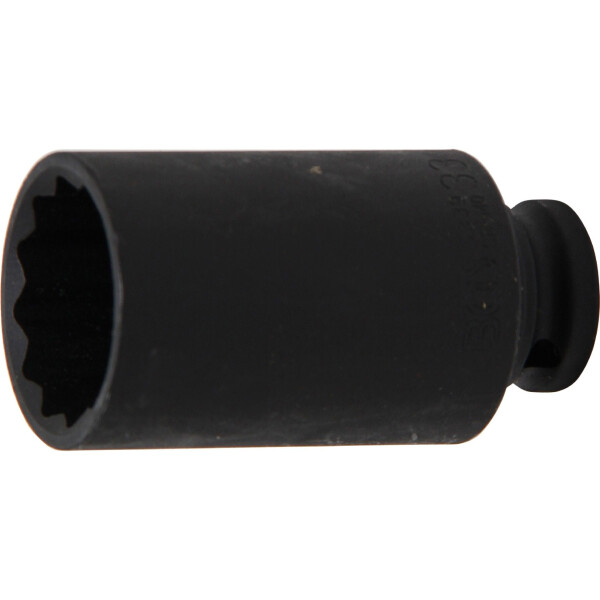 BGS 5339 Kraft-Steckschlüssel-Einsatz Zwölfkant, tief | Antrieb Innenvierkant 12,5 mm (1/2") | SW 33 mm