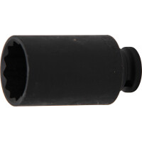 BGS 5339 Kraft-Steckschlüssel-Einsatz Zwölfkant, tief | Antrieb Innenvierkant 12,5 mm (1/2") | SW 33 mm