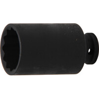 BGS 5341 Kraft-Steckschlüssel-Einsatz Zwölfkant, tief | Antrieb Innenvierkant 12,5 mm (1/2") | SW 35 mm