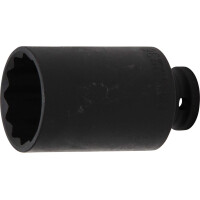 BGS 5342 Kraft-Steckschlüssel-Einsatz Zwölfkant, tief | Antrieb Innenvierkant 12,5 mm (1/2") | SW 36 mm