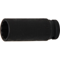BGS 5343 Kraft-Steckschlüssel-Einsatz Zwölfkant, tief | Antrieb Innenvierkant 12,5 mm (1/2") | SW 24 mm