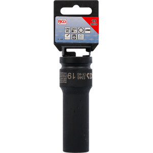 BGS 5346 Kraft-Steckschlüssel-Einsatz Zwölfkant, tief | Antrieb Innenvierkant 20 mm (3/4") | SW 19 mm