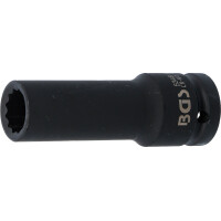 BGS 5346 Kraft-Steckschlüssel-Einsatz Zwölfkant, tief | Antrieb Innenvierkant 20 mm (3/4") | SW 19 mm