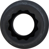 BGS 5346 Kraft-Steckschlüssel-Einsatz Zwölfkant, tief | Antrieb Innenvierkant 20 mm (3/4") | SW 19 mm