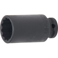 BGS 5352 Kraft-Steckschlüssel-Einsatz Zwölfkant, tief | Antrieb Innenvierkant 12,5 mm (1/2") | SW 28 mm