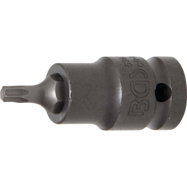 BGS 5367 Kraft-Bit-Einsatz | Länge 55 mm | Antrieb Innenvierkant 12,5 mm (1/2") | T-Profil (für Torx) T27