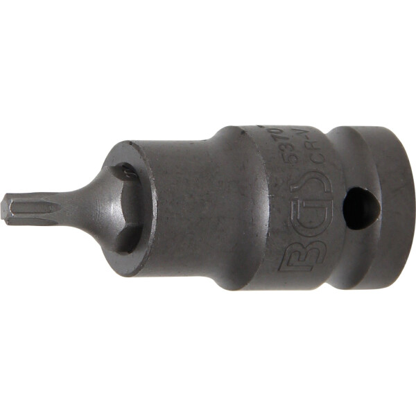 BGS 5370 Kraft-Bit-Einsatz | Länge 55 mm | Antrieb Innenvierkant 12,5 mm (1/2") | T-Profil (für Torx) T25