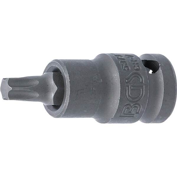 BGS 5373 Kraft-Bit-Einsatz | Länge 55 mm | Antrieb Innenvierkant 12,5 mm (1/2") | T-Profil (für Torx) T45