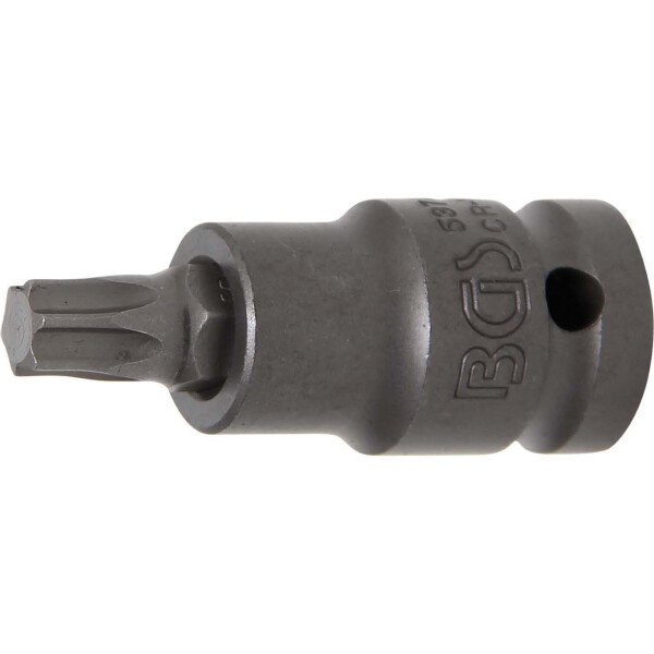 BGS 5374 Kraft-Bit-Einsatz | Länge 55 mm | Antrieb Innenvierkant 12,5 mm (1/2") | T-Profil (für Torx) T50