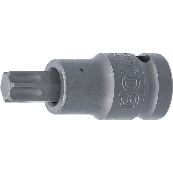 BGS 5375 Kraft-Bit-Einsatz | Länge 55 mm | Antrieb Innenvierkant 12,5 mm (1/2") | T-Profil (für Torx) T55