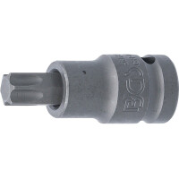 BGS 5375 Kraft-Bit-Einsatz | Länge 55 mm | Antrieb Innenvierkant 12,5 mm (1/2") | T-Profil (für Torx) T55