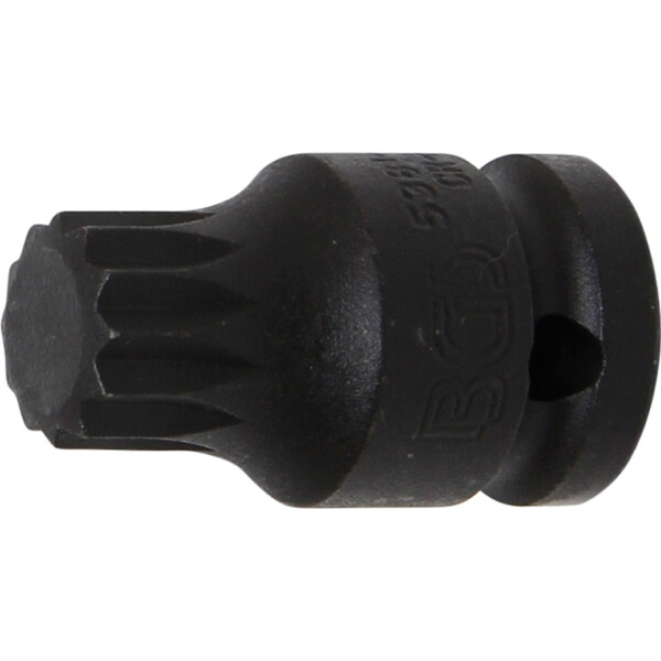 BGS 5381-M18 Kraft-Bit-Einsatz | Länge 43 mm | Antrieb Innenvierkant 12,5 mm (1/2") | Innenvielzahn (für XZN) M18