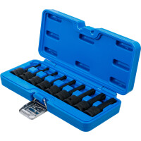 BGS 5480 Kraft-Bit-Einsatz-Satz | Antrieb Innenvierkant 12,5 mm (1/2") | T-Profil (für Torx) T20 - T70 | 9-tlg.