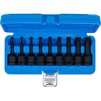 BGS 5480 Kraft-Bit-Einsatz-Satz | Antrieb Innenvierkant 12,5 mm (1/2") | T-Profil (für Torx) T20 - T70 | 9-tlg.