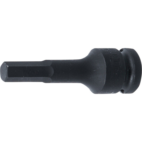 BGS 5481-M10 Kraft-Bit-Einsatz | Länge 75 mm | Antrieb Innenvierkant 12,5 mm (1/2") | Innensechskant 10 mm
