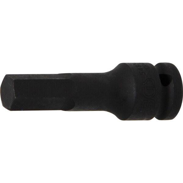 BGS 5481-M14 Kraft-Bit-Einsatz | Länge 75 mm | Antrieb Innenvierkant 12,5 mm (1/2") | Innensechskant 14 mm