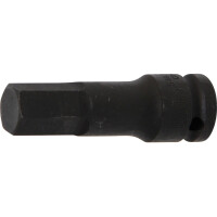 BGS 5481-M17 Kraft-Bit-Einsatz | Länge 75 mm | Antrieb Innenvierkant 12,5 mm (1/2") | Innensechskant 17 mm
