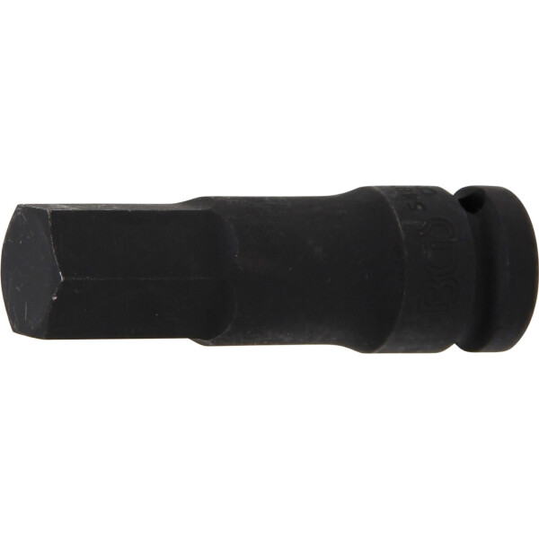 BGS 5481-M19 Kraft-Bit-Einsatz | Länge 75 mm | Antrieb Innenvierkant 12,5 mm (1/2") | Innensechskant 19 mm