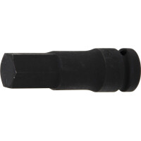 BGS 5481-M19 Kraft-Bit-Einsatz | Länge 75 mm | Antrieb Innenvierkant 12,5 mm (1/2") | Innensechskant 19 mm