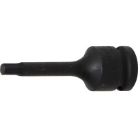 BGS 5481-M6 Kraft-Bit-Einsatz | Länge 75 mm | Antrieb Innenvierkant 12,5 mm (1/2") | Innensechskant 6 mm