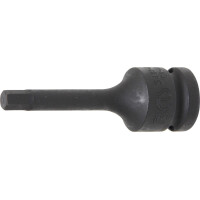 BGS 5481-M7 Kraft-Bit-Einsatz | Länge 75 mm | Antrieb Innenvierkant 12,5 mm (1/2") | Innensechskant 7 mm