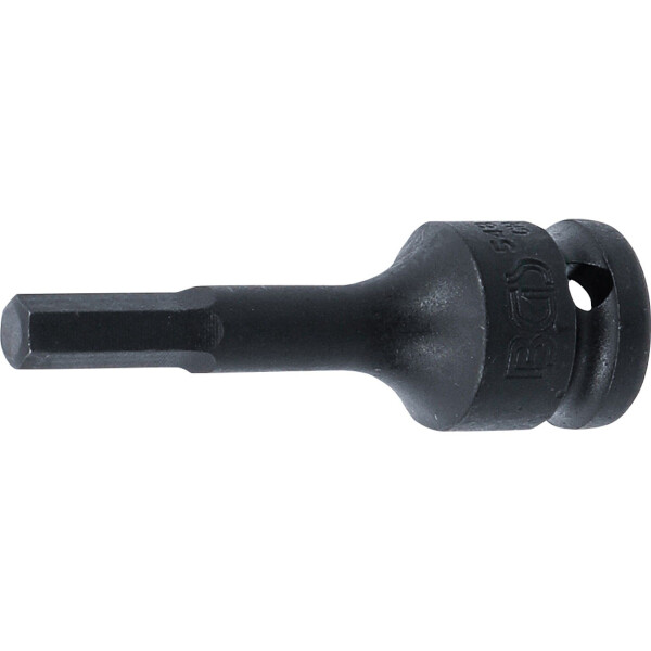 BGS 5481-M8 Kraft-Bit-Einsatz | Länge 75 mm | Antrieb Innenvierkant 12,5 mm (1/2") | Innensechskant 8 mm