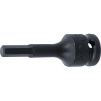BGS 5481-M8 Kraft-Bit-Einsatz | Länge 75 mm | Antrieb Innenvierkant 12,5 mm (1/2") | Innensechskant 8 mm