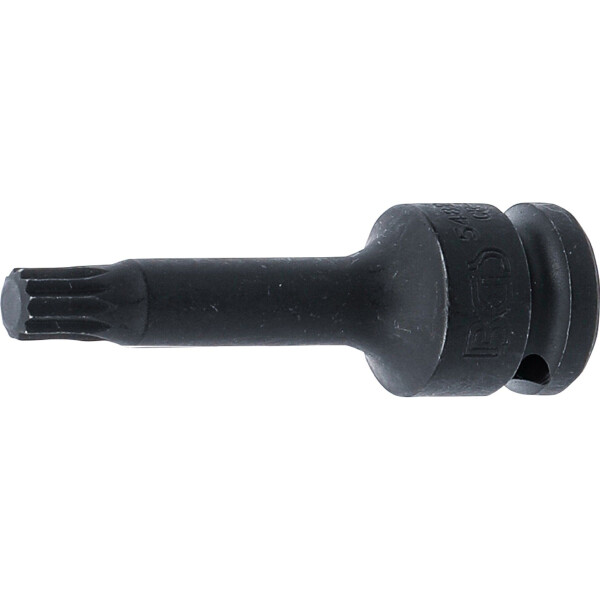 BGS 5482-M10 Kraft-Bit-Einsatz | Länge 75 mm | Antrieb Innenvierkant 12,5 mm (1/2") | Innenvielzahn (für XZN) M10