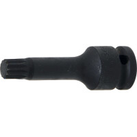 BGS 5482-M12 Kraft-Bit-Einsatz | Länge 75 mm | Antrieb Innenvierkant 12,5 mm (1/2") | Innenvielzahn (für XZN) M12