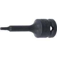 BGS 5482-M4 Kraft-Bit-Einsatz | Länge 75 mm | Antrieb Innenvierkant 12,5 mm (1/2") | Innenvielzahn (für XZN) M4
