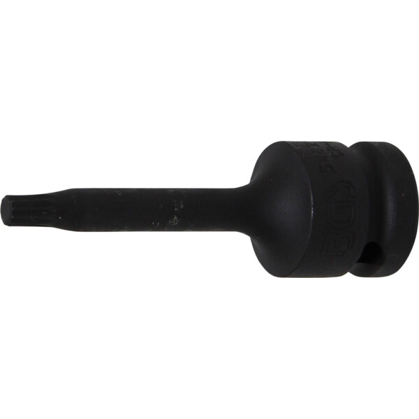 BGS 5482-M6 Kraft-Bit-Einsatz | Länge 75 mm | Antrieb Innenvierkant 12,5 mm (1/2") | Innenvielzahn (für XZN) M6