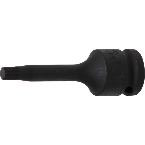 BGS 5482-M8 Kraft-Bit-Einsatz | Länge 75 mm | Antrieb Innenvierkant 12,5 mm (1/2") | Innenvielzahn (für XZN) M8