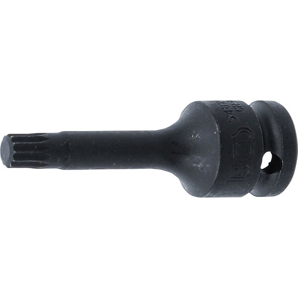 BGS 5482-M9 Kraft-Bit-Einsatz | Länge 75 mm | Antrieb Innenvierkant 12,5 mm (1/2") | Innenvielzahn (für XZN) M9