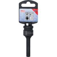 BGS 5483-M10 Kraft-Bit-Einsatz | Länge 75 mm | Antrieb Innenvierkant 12,5 mm (1/2") | Keil-Profil (für RIBE) M10