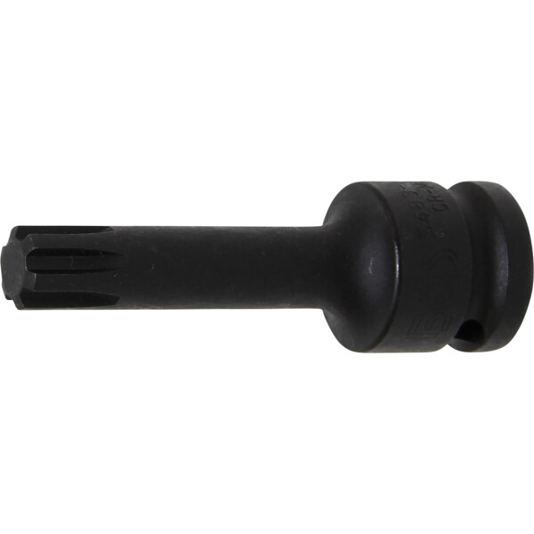 BGS 5483-M12 Kraft-Bit-Einsatz | Länge 75 mm | Antrieb Innenvierkant 12,5 mm (1/2") | Keil-Profil (für RIBE) M12