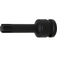BGS 5483-M12 Kraft-Bit-Einsatz | Länge 75 mm | Antrieb Innenvierkant 12,5 mm (1/2") | Keil-Profil (für RIBE) M12