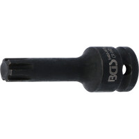 BGS 5483-M13 Kraft-Bit-Einsatz | Länge 75 mm | Antrieb Innenvierkant 12,5 mm (1/2") | Keil-Profil (für RIBE) M13