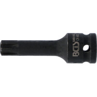BGS 5483-M13 Kraft-Bit-Einsatz | Länge 75 mm | Antrieb Innenvierkant 12,5 mm (1/2") | Keil-Profil (für RIBE) M13